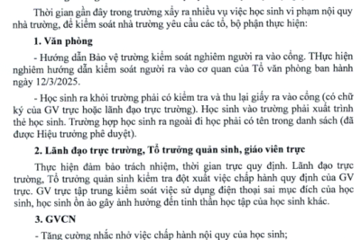 Thông báo triển khai các nhiệm vụ tuần 34 (Từ ngày 12.5 đến ngày 18.5.2025)
